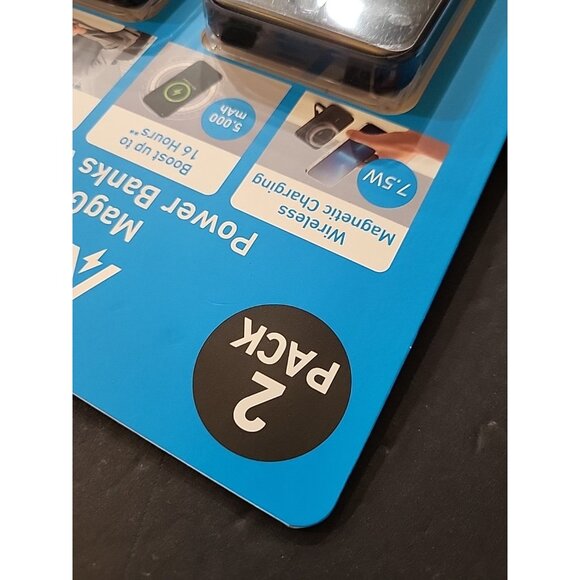 2 Pack Anker MagGo Magnetic Power Bank iPhone Wireless Battery Kickstand 5000mAh - Picture 3 of 7